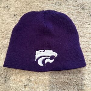 Kansas State University Purple Beanie with White Logo